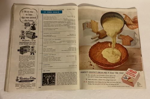 Country Gentleman Magazine Oct 1953 Ads Camel Jello Browning Lucky Strike Ford - Picture 21 of 24