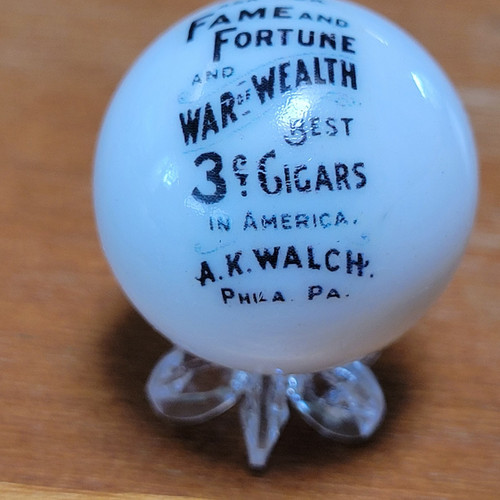 FAME & FORTUNE WAR & WEALTH SIGARO PUBBLICITARIO MARMO 1" SHOOTER-STAND A.K. CAMMINA - Foto 4 di 7