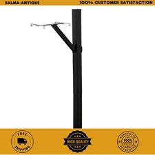 Steel Drive-In, Top Mount, Mailbox Post Kit, Black