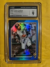 2022 Topps Gallery Blue #142 Heliot Ramos Blue CGC 9 #61/75 Giants RC