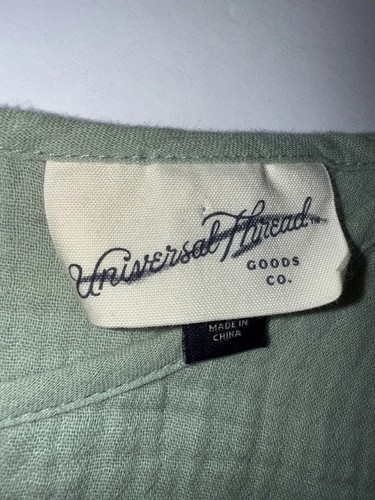 Universal Thread Green Ombre, Puffed Sleeve Gauzy BOHO Blouse, Sz Lg. - 第 12/13 張圖片