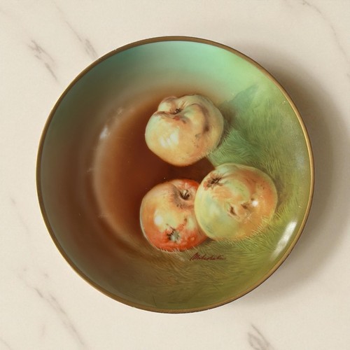 1940 Vintage Hutschenreuther Selb Bavaria Plate – Hand-Painted Floral Porcelain - Picture 2 of 10