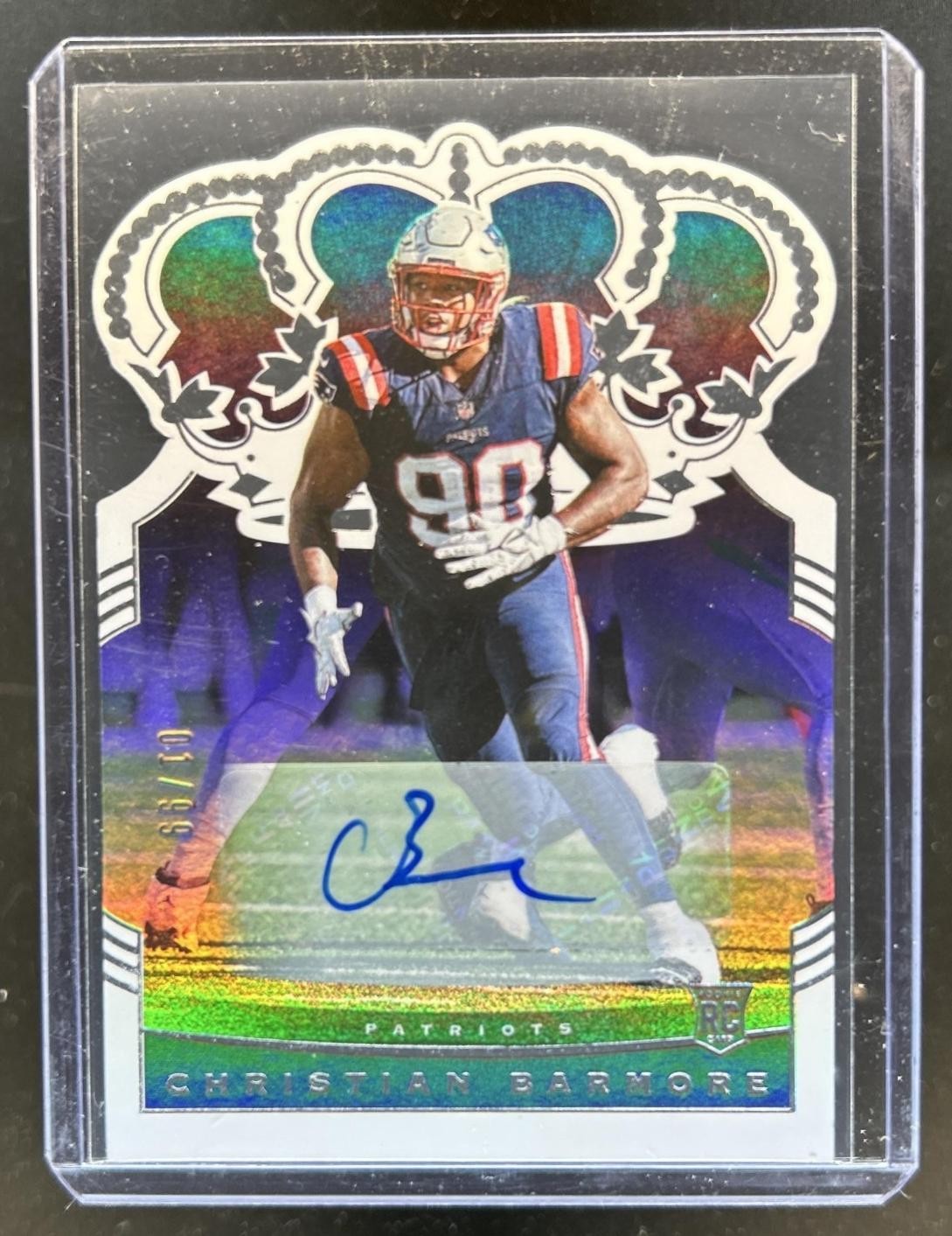Christian Barmore Panini Chronicles Crown Royale #CR38 Autograph