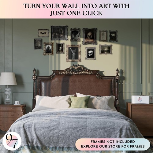 97 Decor Dark Gothic Home Aesthetic - Halloween Wall - Bild 3 von 6