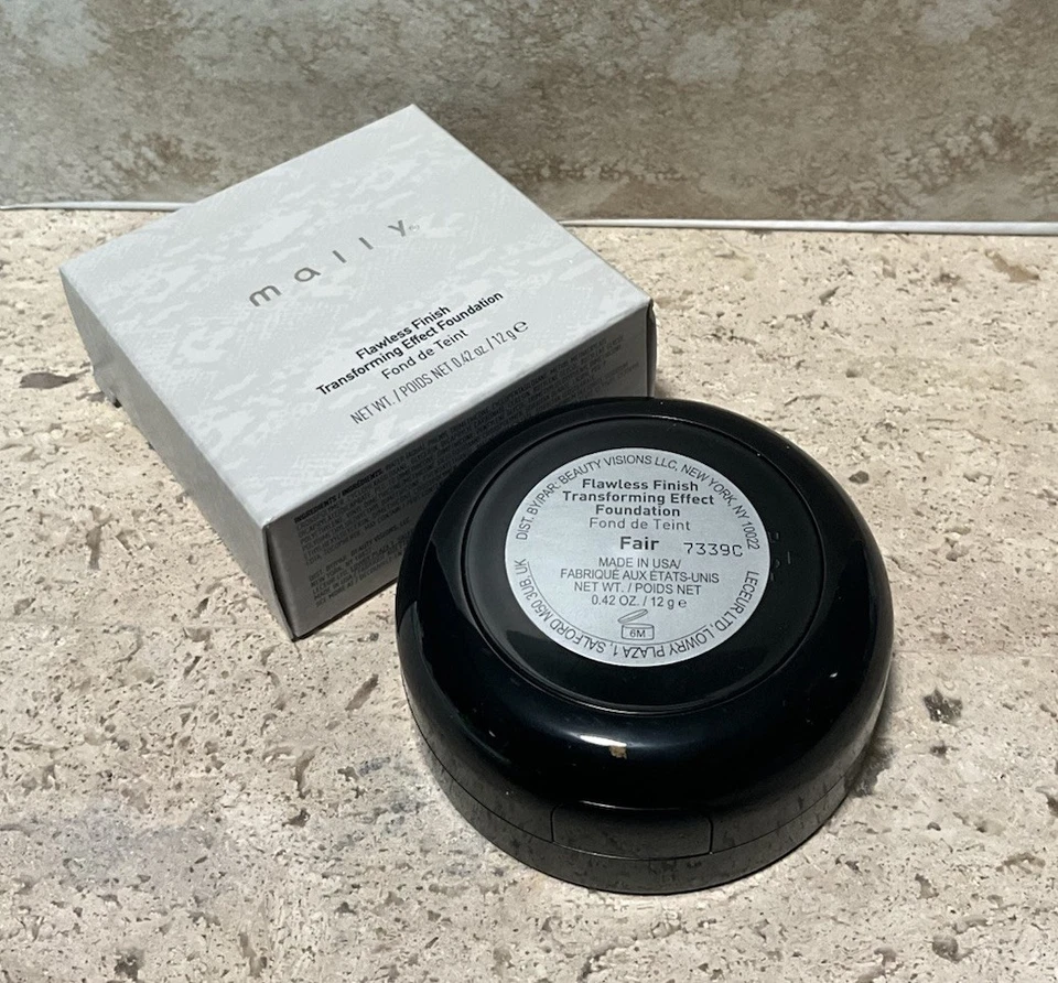 2X Mally Flawless Finish Transforming Effect Foundation FAIR full size NIB (XC1) - Image 3 of 4