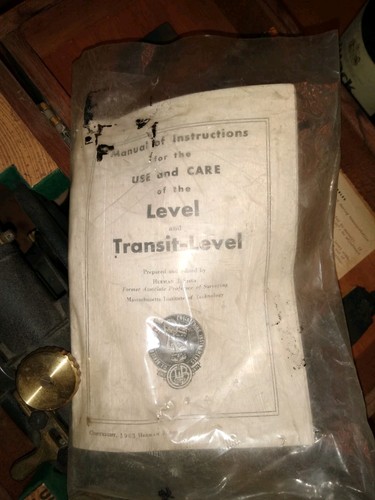 Berger Boston Mass Model 320 Survey Transit Level Instrument +original wood box - Picture 3 of 5