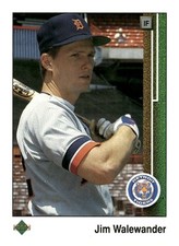 1989 Upper Deck #454 Jim Walewander Detroit Tigers Baseball Card