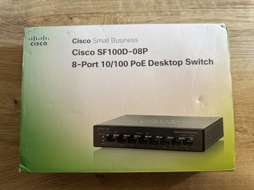 Cisco 8-Port 10/100 PoE Desktop Switch SF100D-08P