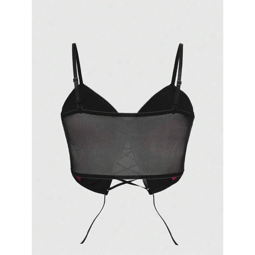 NWT Romwe Women's Plus Sz 3X Gothic Style Bustier Bra Goth Whimsigoth Sexy - Picture 3 of 10