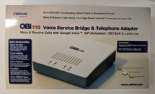 Obihai OBi110 Voice Service Bridge VoIP SIP ATA Adapter FXO Line Port NOS