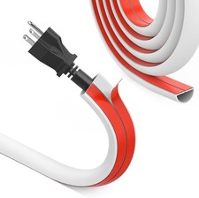 REFLYING Mini Cable Trunking, Half Round Cable Cover, Single Cable Tidy, Self A