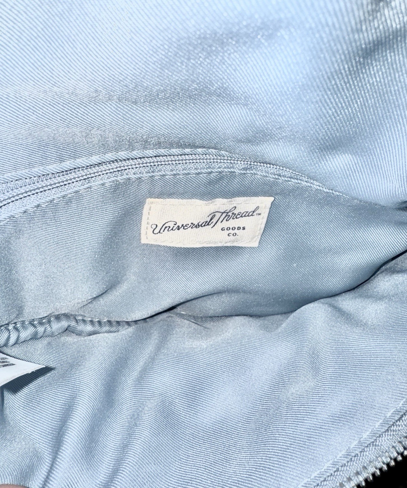 Universal Thread Light Denim Zip Pocket Fanny Pack - image 3