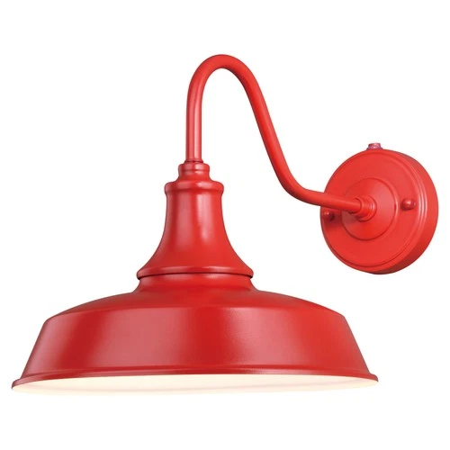 Vaxcel Lighting T0368 Dorado 1 Light 11-1/2" Tall Outdoor Wall - Red with Inner - Picture 1 of 12