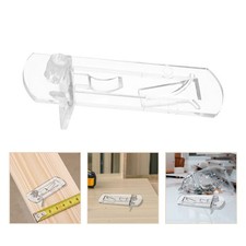 30 Pcs Transparent Locking Shelf Support Pegs Clips for Wood Shelves