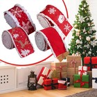 Christmas Velvet Ribbon 2 Rolls Soft Fabric for Holiday Craft and Wrapping