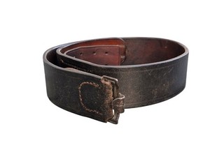 Cuir original de ceinturon allemand troupe nominatif Armée allemande 39 45 WW2