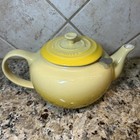 Le Creuset Soleil Yellow Teapot Tea Pot -- RARE COLLECTOR'S COLOR