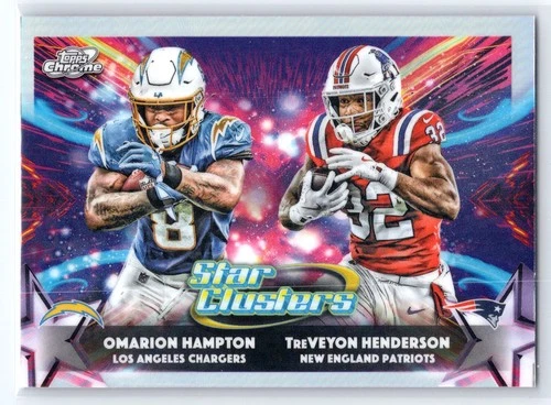 2025 Topps Cosmic Chrome TreVeyon Henderson/Omarion Hampton Base (RAW)