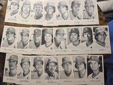 St. Louis Cardinals Vintage Baseball Player Photos Facsimile Autographs Forsch …