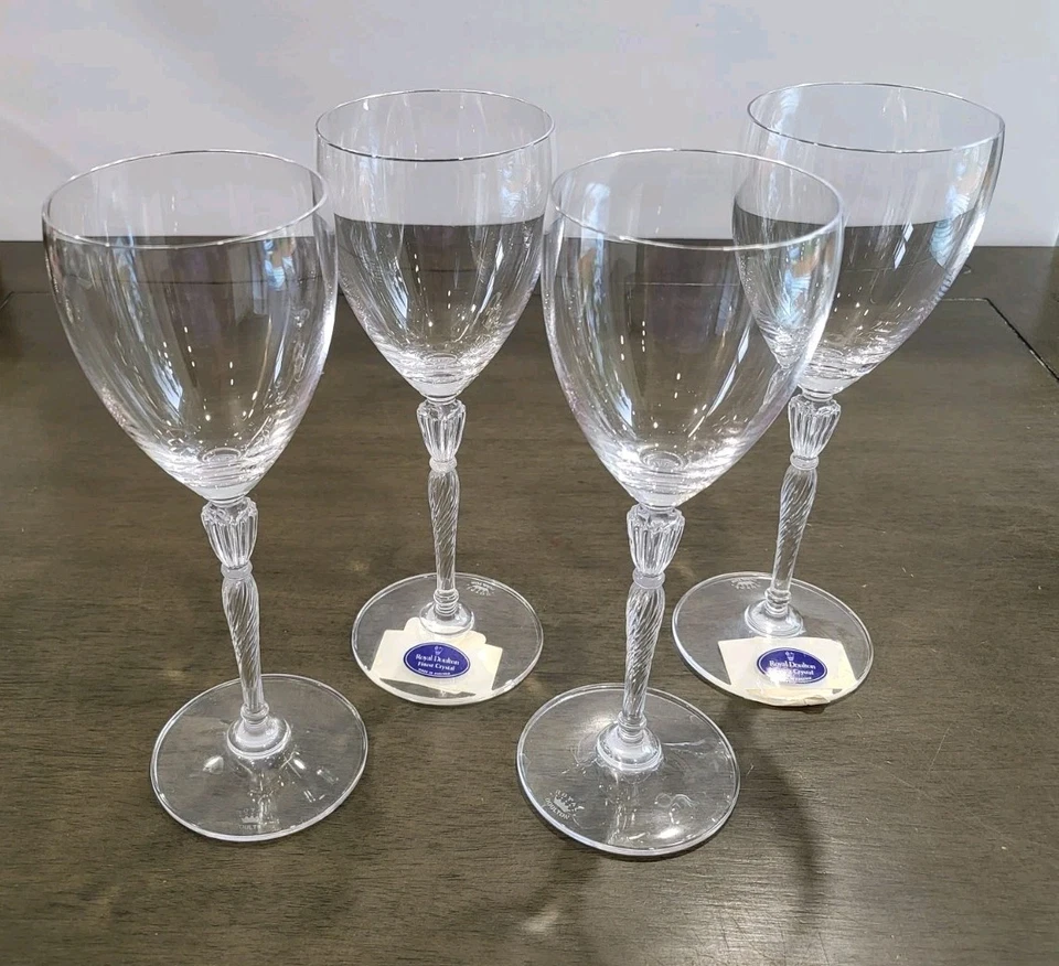 Copas de vino Royal Doulton Oxford platino (juego de 4) (6 oz) Foto 3 de 4