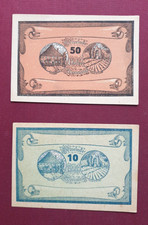 1920  Austria  Notgeld  Die Gemeinde Manning, 10 and 50  Hellers