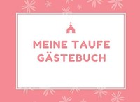 GäStebuch Taufe Verziert, Erinnerungsbuch, 80 Seiten, A5, Weiß, Meine Taufe