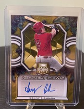 2023 Elite Extra Edition Hidden Gems Sonny DiChiara #HG-SDC Gold /10 (AU, RC)