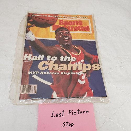 Copertina illustrata sportiva firmata Hakeem Olajuwon Hail to the Champs - Foto 5 di 5