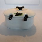 Rare Vtg. Glidden Menagerie Rooster Divided Condiment Server Set W/ Spoons & Lid — photo 9