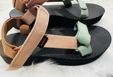 Teva Original Universal Sandals Women  s 8 Sage Green Blush Tan New Without Box