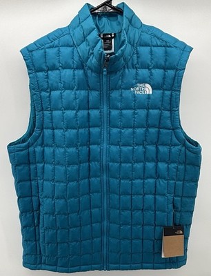 The North Face Men's L, XL Alkaline Blue Quilted Thermoball ECO Insulated Vest