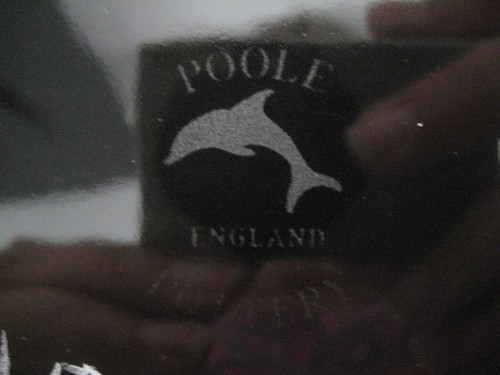 POOLE POTTERY Andrew Tanner DECADENCE 9 1/2 PLATE DISH RED GOLD BLACK ENGLAND - Picture 18 of 18
