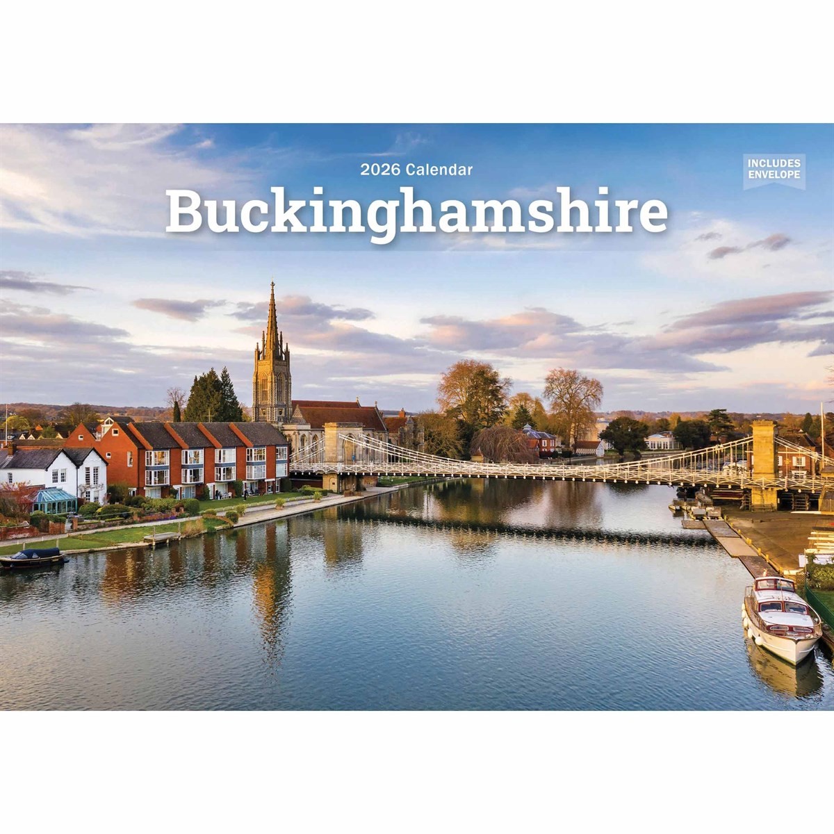 Buckinghamshire A5 Calendar 2026, Wall Calendars, Month To View, Travel, Gift