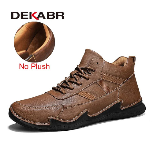 Men Snow Boots Fashion Waterproof Comfortable Lace Up Wear-Resistant Ankle Boots - Picture 8 of 19