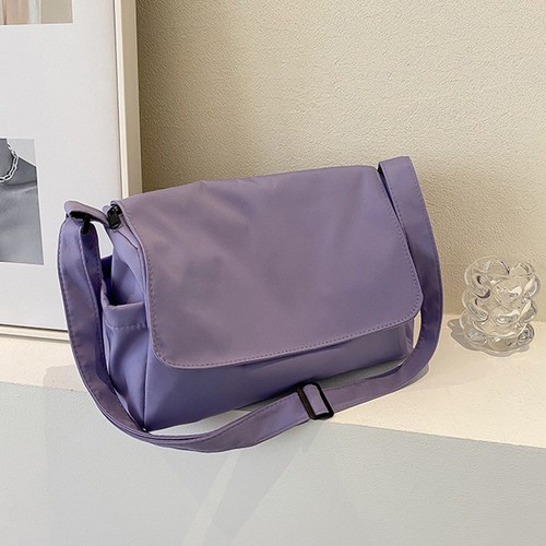 Borsa donna casual a tracolla tessuto oxford chiusura zip leggera resistente - Foto 21 di 28