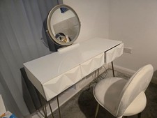 rrp £169 eSituro Dressing Table with LED Mirror and Stool Vanity Desk