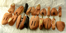 Lot of 9 Vintage Wood Cedar Shoe Stretchers Allen Edmonds Cole Haan McCreedy