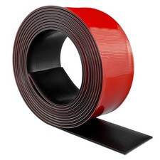 2 Inch x 10Ft Neoprene Rubber Strips Adhesive Solid Rubber Sheets, 1/8" Thick