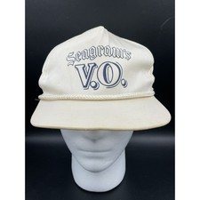 Vtg Seagram s VO Whiskey Hat Rope Snapback Cap Logo Alcohol Liquor