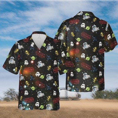 Star Wars Day Gift For Dad Galaxy's Edge Characters Aloha Summer Hawaiian Shirt
