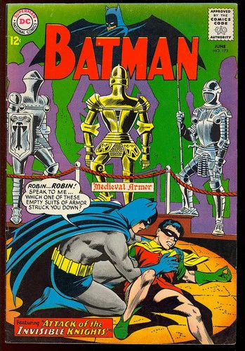 Batman #172 Nice Unrestored Silver Age Superhero Vintage DC Comic 1965 FN