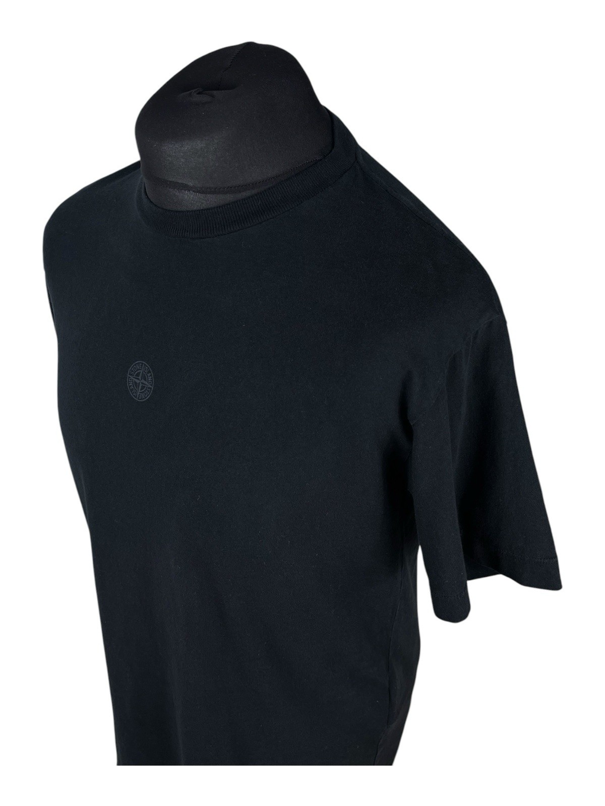 Stone Island T Shirt size M Black Cotton Top Men Crewneck Casual Rare Preloved image 7
