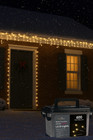 600 Warm White LED Compact Indoor/Outdoor Mains Operated Christmas String Lights