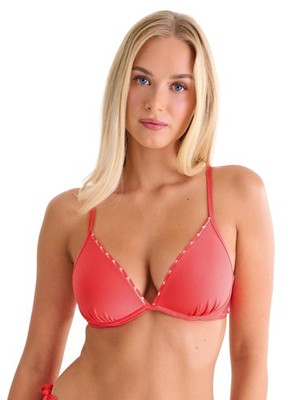 Lisca Panama 040876 Triangel Bikini-Oberteil Gr. 38-44 A-C in Rot/Blau