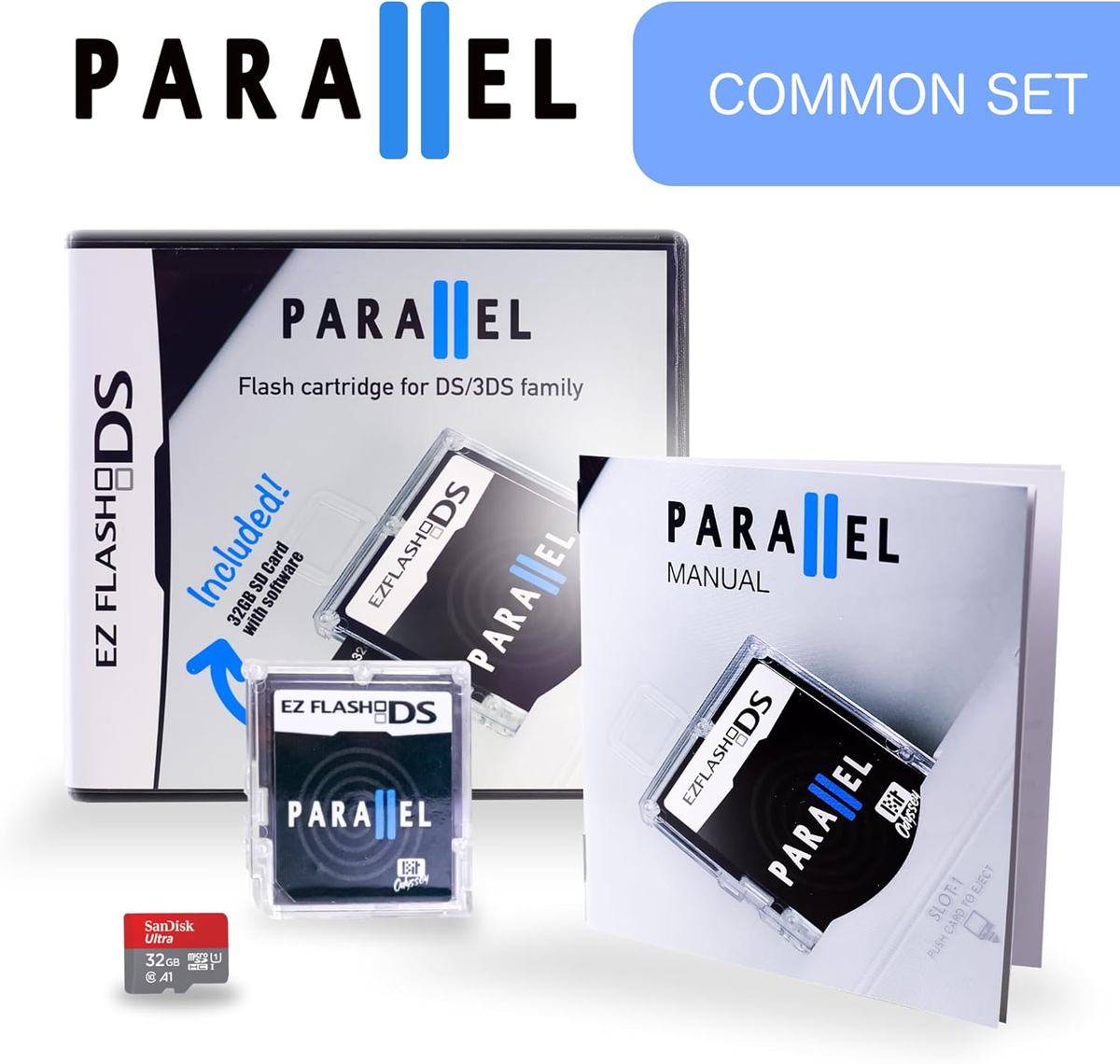 EZ Flash Parallel Flash Cartridge for DS 3DS Family 32 Gb SD