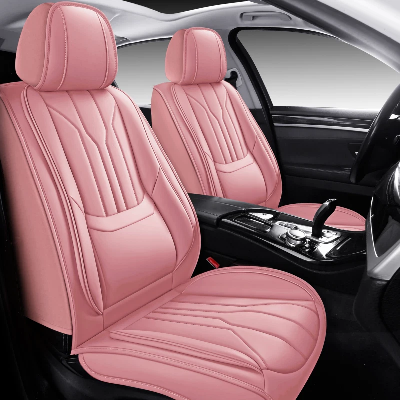For BMW X1 X2 X3 X4 X5 X6 X7 5-Seat Full Coverage Faux Leather Car Seat Covers - Image 3 of 4