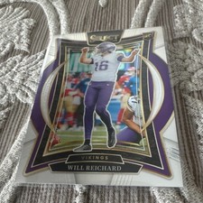 2024 Panini Select Football Will Reichard Rookie Concourse #21 Vikings NFL Card. rookie card picture