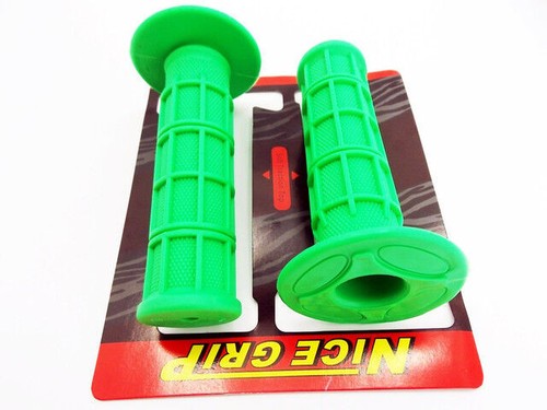 KAWASAKI KX80 JBS GREEN HAND GRIP SET LEFT RIGHT PAIR HANDLEBAR GRIPS - Picture 3 of 4