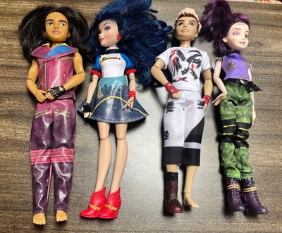 Disney Descendants 1 Isle of the Lost 2014 4 Puppen Set JAY EVIE MAL CARLOS