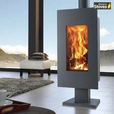 Wood Burning Multi Fuel Stove Osaka 8kw Contemporary Style Modern Stoves